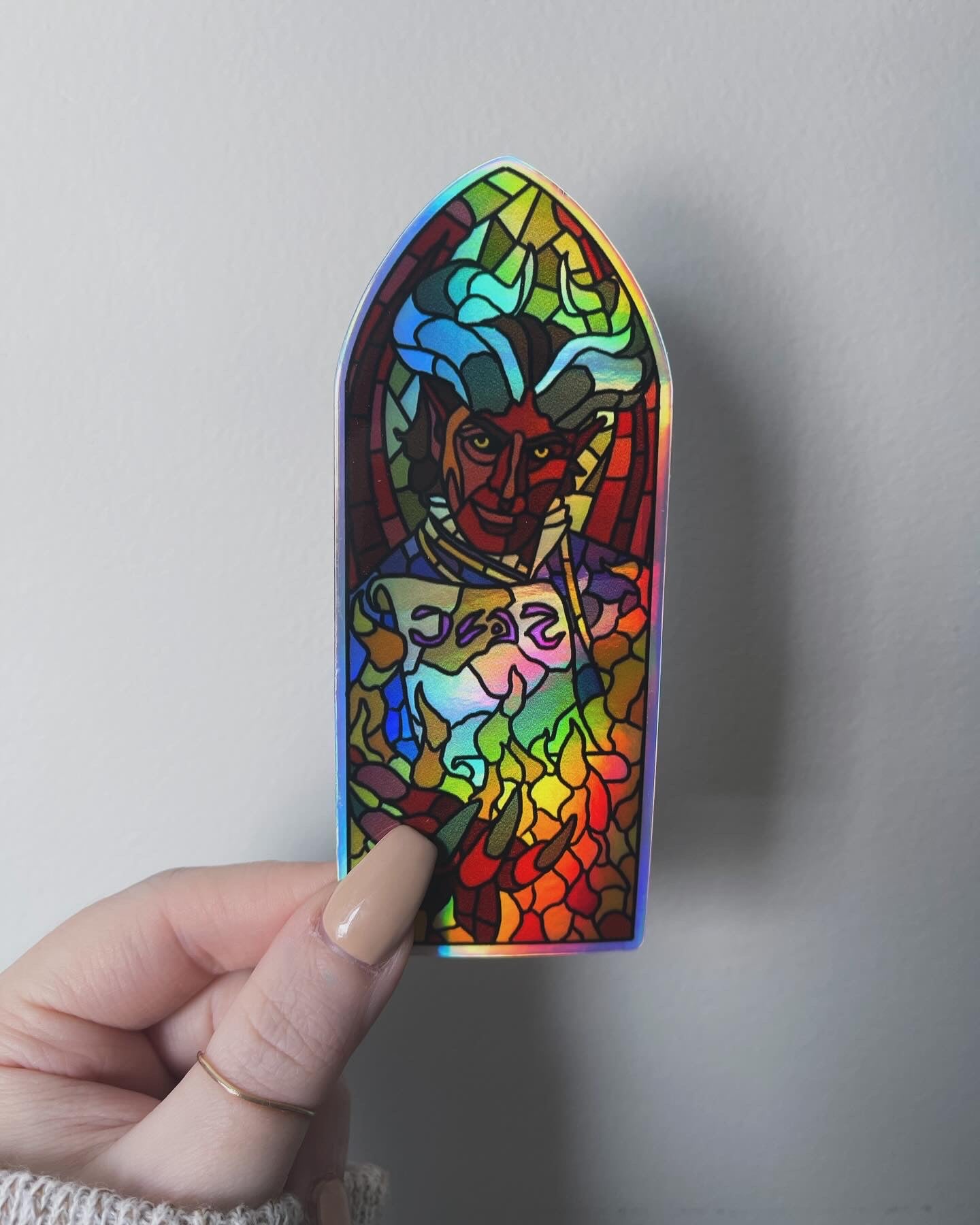 HOLO Raphael Stained Glass Sticker