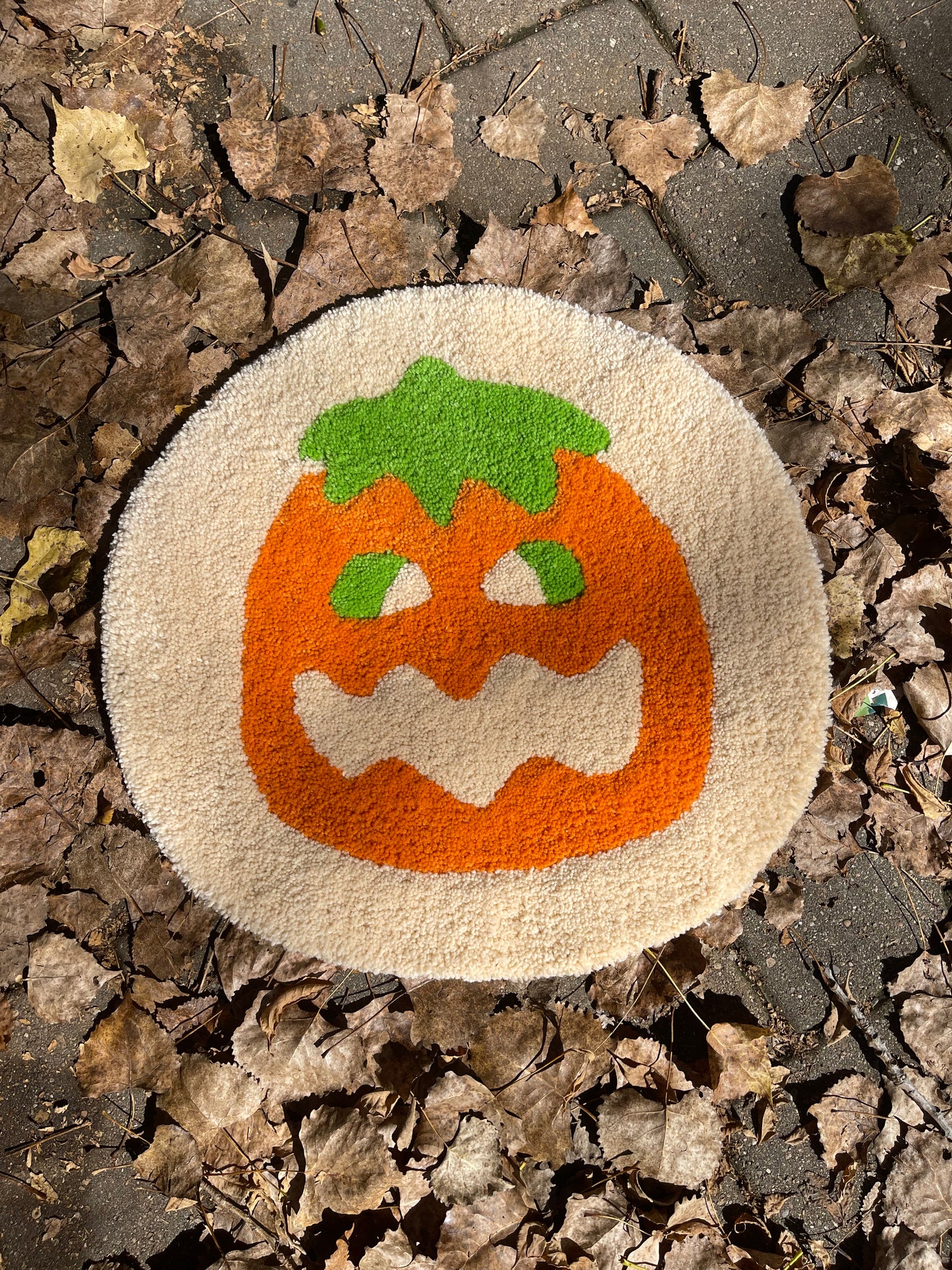 Halloween Pumpkin Sugar Cookie Rug