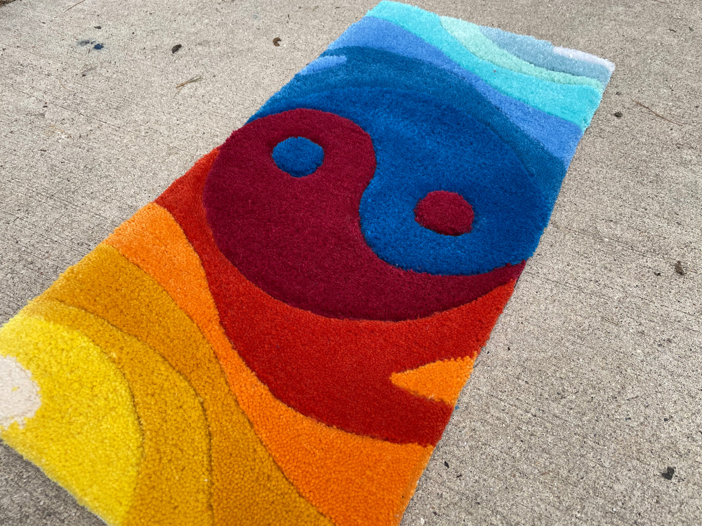 Fire & Ice Yin Yang Rug