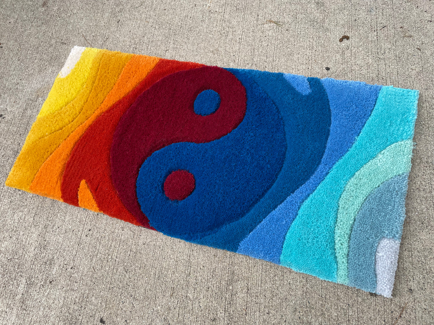 Fire & Ice Yin Yang Rug