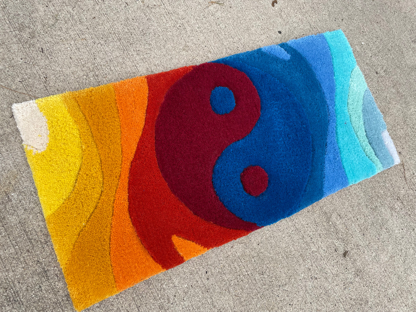 Fire & Ice Yin Yang Rug