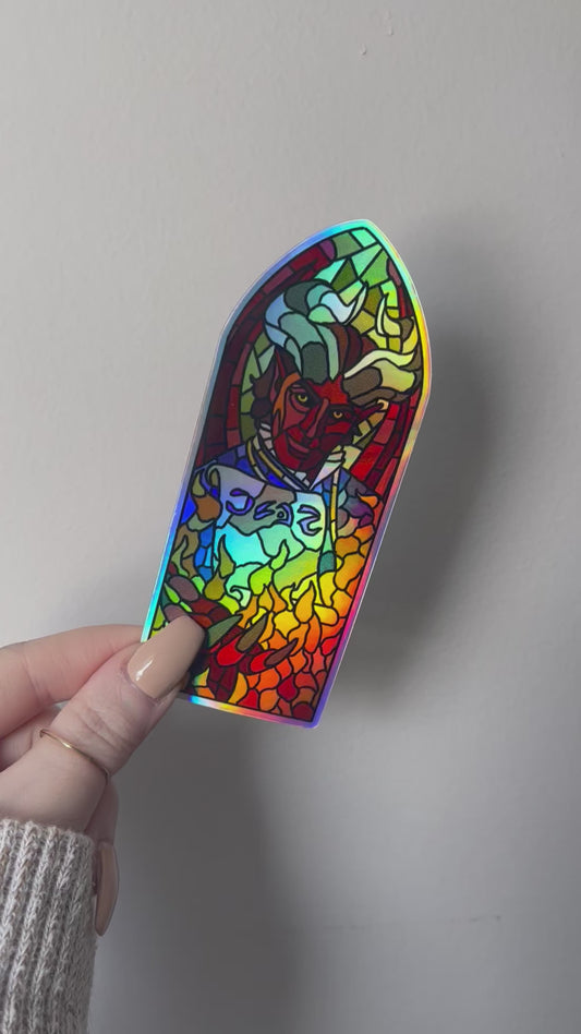 HOLO Raphael Stained Glass Sticker